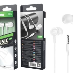 Auriculares Com Fio Microfone Branco