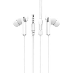 Auscultadores Macaron 3Geracao 3.5Mm Wire Control 1.2M Branco