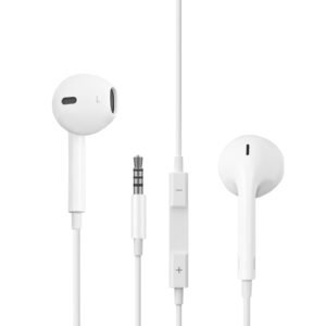 Auriculares Com Fio (Inear-Microfones-Branco