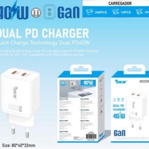 CARREGADOR GAN 40W Dual PD