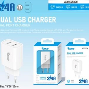 Carregador USB Duplo 3.4A
