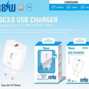 Carregador Rápido USB QC3.0 18W