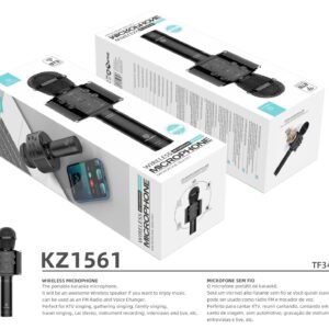 Novo Microfone Bluetooth Preto