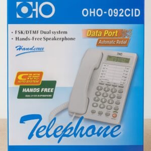 Telefone Fixo OHO-092CID – com Altifalante e Identificação de Chamadas