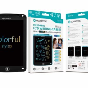 Tablet de Escrita LCD Colorido para Crianças – 12” Polegadas, DRAW-06 Negro