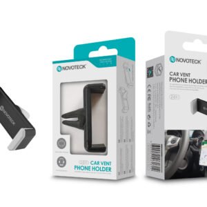 Suporte para Telemóvel de Ventilação Cinza-Negro Z-011 Rotação 360