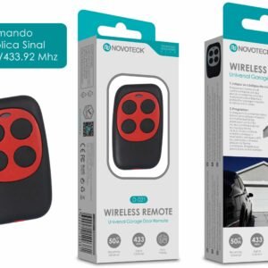 Comando Réplica Sinal 433-433.92MHZ Vermelho D-021 Comando Garagem