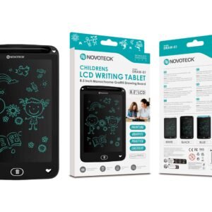 Tablet de Escrita LCD para Crianças - 8,5'' Polegadas, DRAW-01 Negro