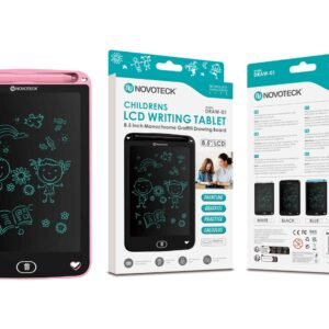 Tablet de Escrita LCD para Crianças - 8,5'' Polegadas, DRAW-01 Rosa