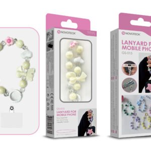 Cordão Fashion Universal para Telemóvel GS-015 AMARELO FLOR