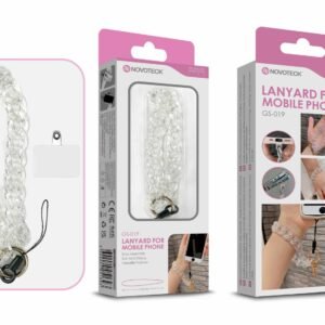 Cordão Fashion Universal para Telemóvel GS-019 TRANSPARENTE