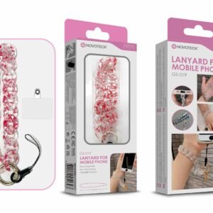 Cordão Fashion Universal para Telemóvel GS-019 VERMELHO