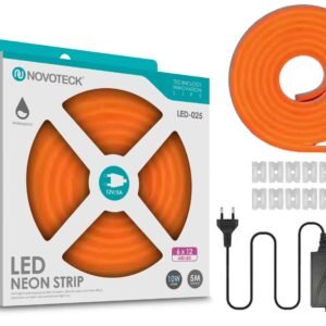 Fita Neon Led Laranja 5M 10W 12V 600Led Ip65 LED-025