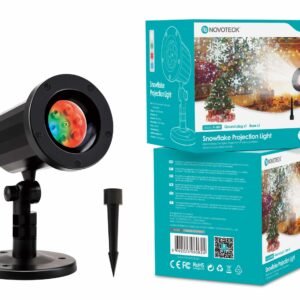 Luz de Projeção de Flocos de Neve Novoteck PL-003 para Decoração de Natal