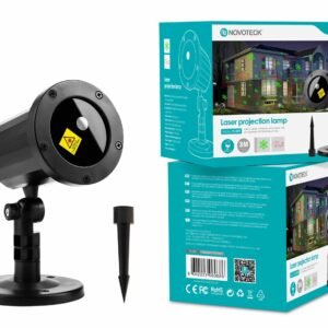 Lâmpada de Projeção a Laser Novoteck PL-009 para Decoração Festiva