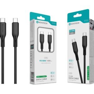 Cabo PD100W Type-C to Type-C Negro,1M,S-092