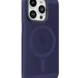 Capa Protetora MagSafe em Metal Calor Dissipação Novoteck SJK-011 - Alta Durabilidade, Compatível com Acessórios Magnéticos - Azul , IPHONE 14 PRO