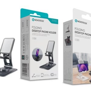 Suporte de Mesa Dobrável Z-039 para Telemóveis e Tablets - Rotação 360°, Ajuste Multi-ângulo, Design Portátil